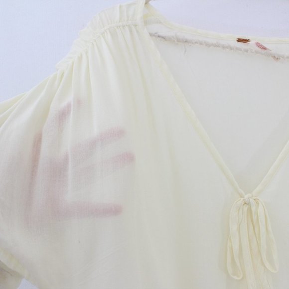 Free People Cleo Ivory Wrap Bodysuit - Picture 7 of 9